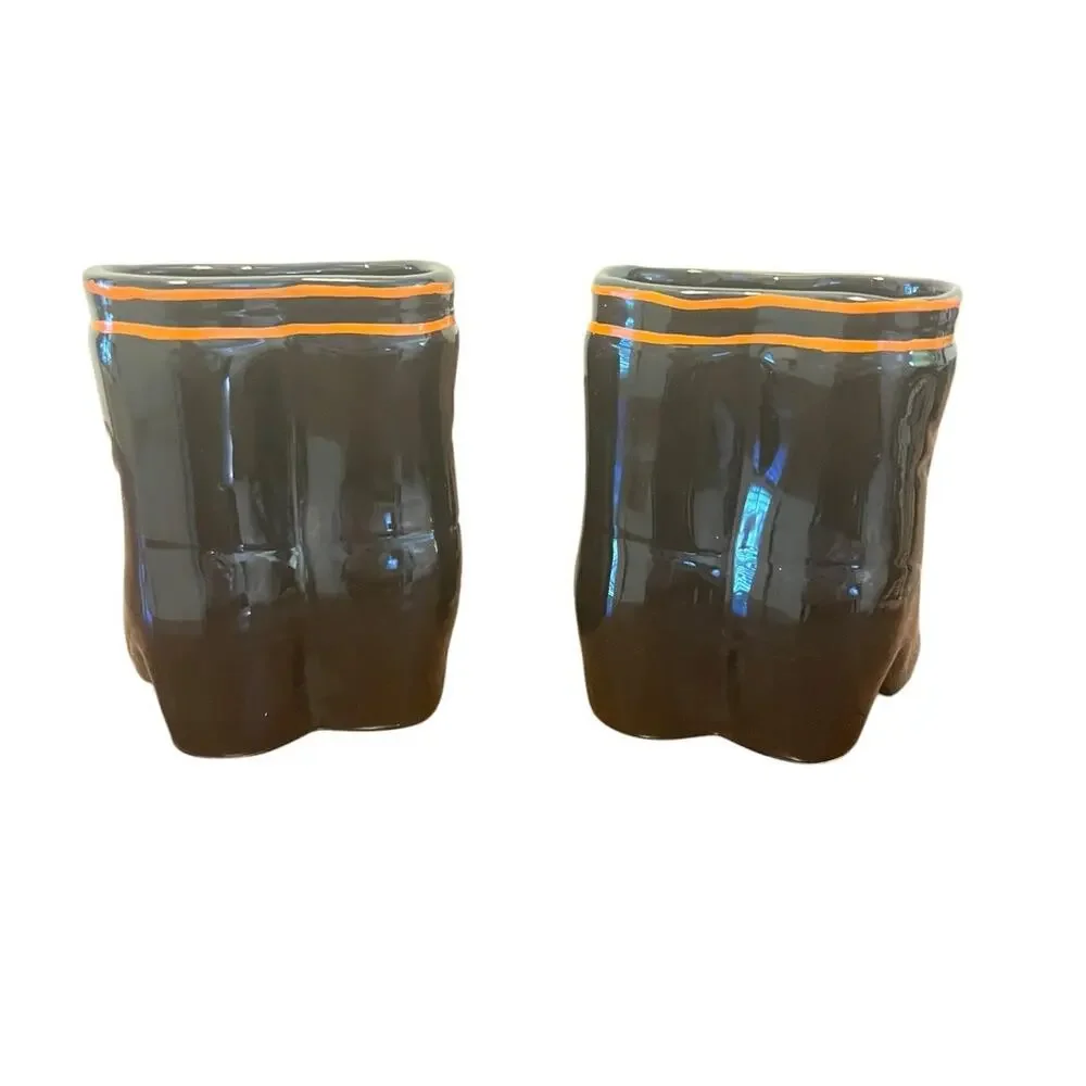 NWT Halloween Ceramic Witch Boot Shoes Flower Pots